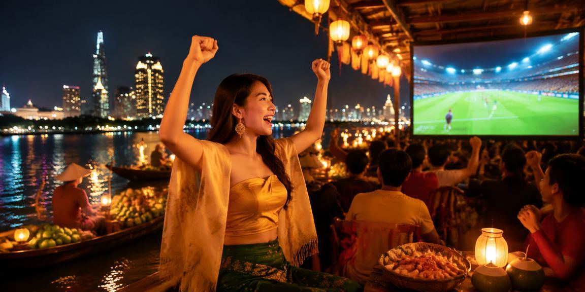 Không khí lễ hội bóng đá tại TP. Hồ Chí Minh với người hâm mộ theo dõi trận đấu và cá cược